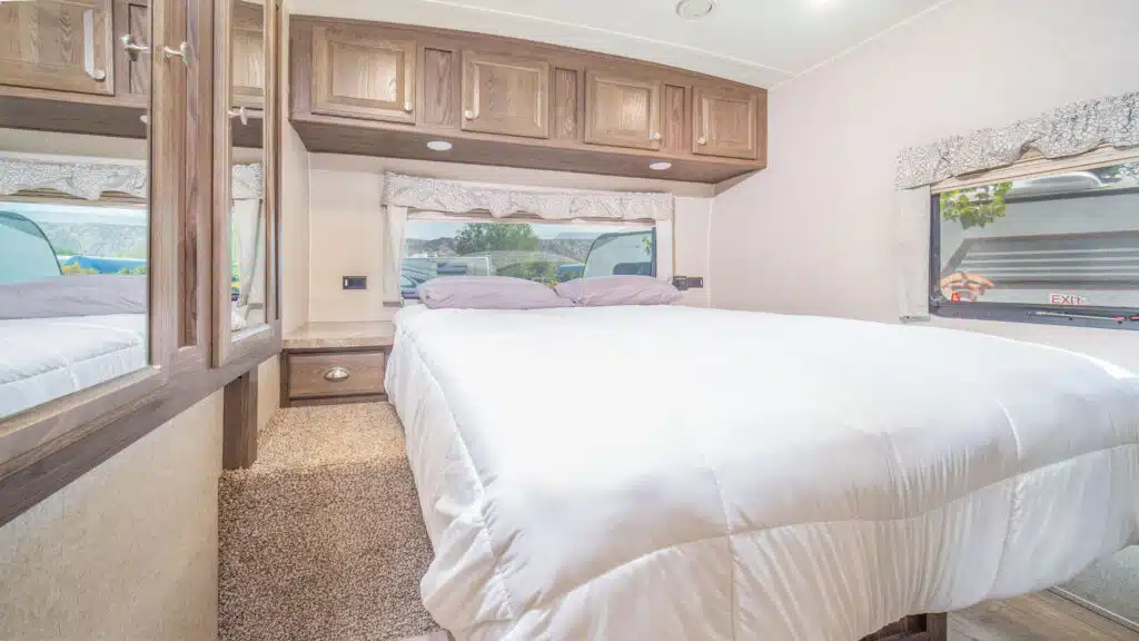 Interior of Travel Trailer at Moab RV and Glamping Resort