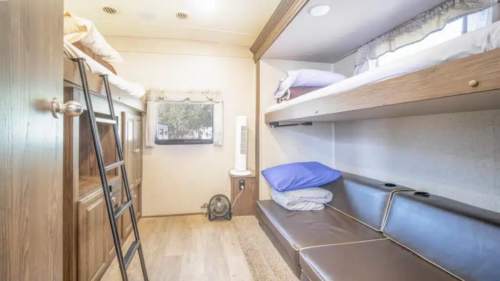 Interior of Travel Trailer at Moab RV and Glamping Resort