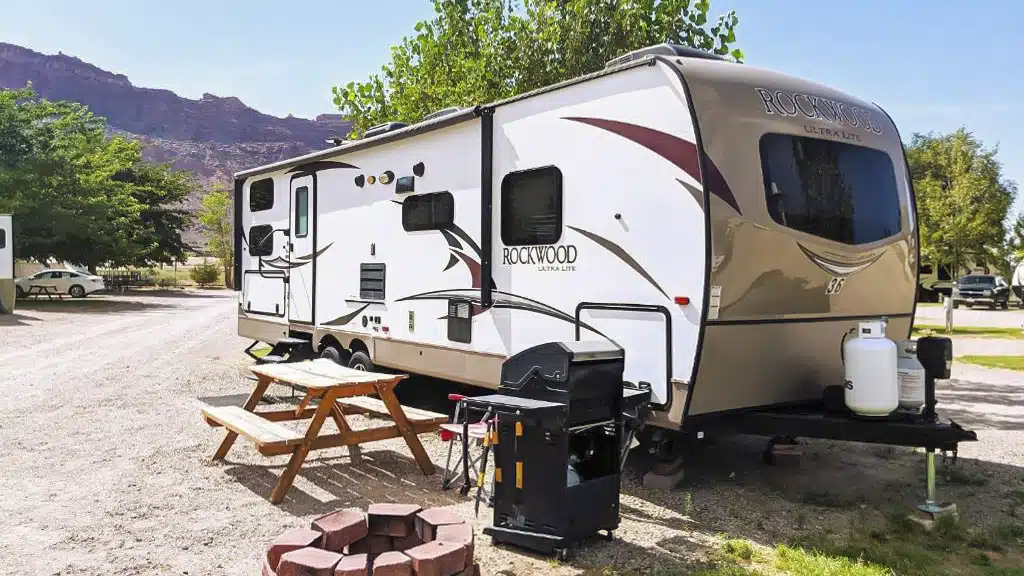 Travel Trailer at Moab RV and Glamping Resort