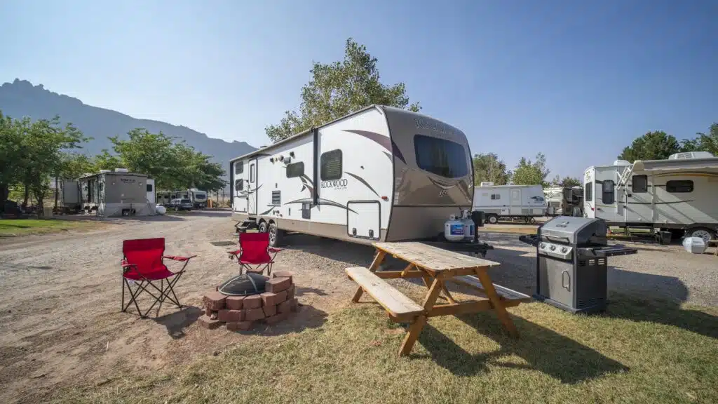 Travel Trailer at Moab RV and Glamping Resort