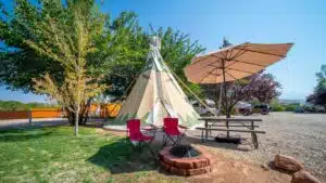Tipi at Moab RV and Glamping Resort