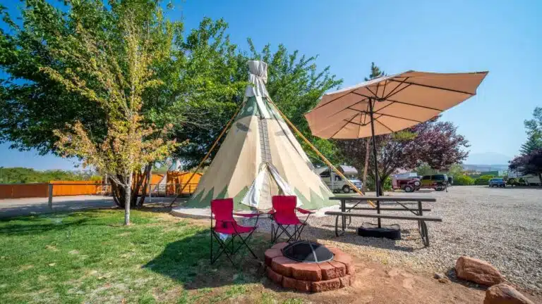 Tipi at Moab RV and Glamping Resort