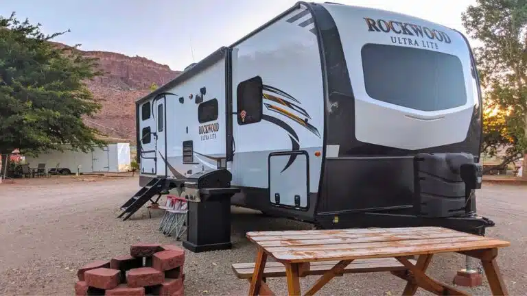 Rentable RV camping at Moab RV and Glamping Resort