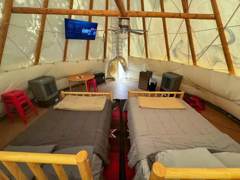 Glamping tipi's at Moab rv & Glamping resort