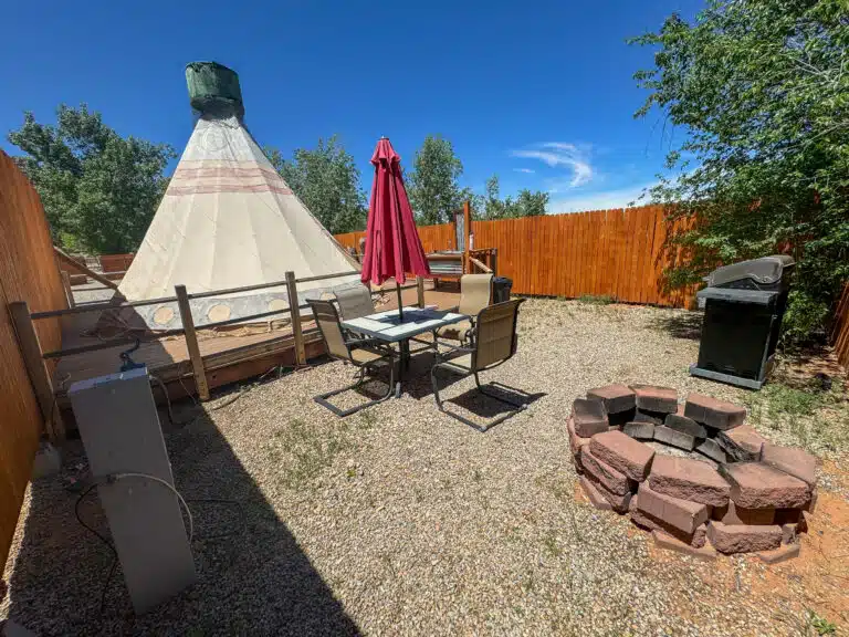 Glamping tipi's at Moab rv & Glamping resort