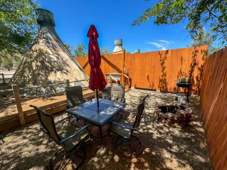 Glamping tipi's at Moab rv & Glamping resort