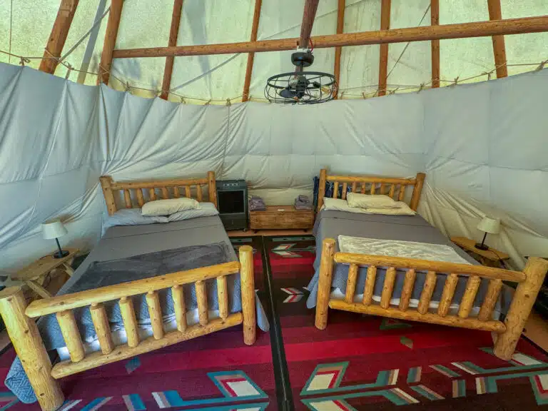 Glamping tipi's at Moab rv & Glamping resort