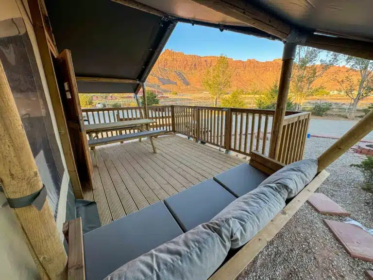 Glamping Tent Porch